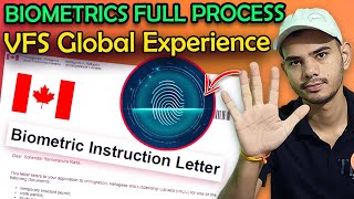 Full Visa Biometrics Process For Canada  VFS Global  Jan intake 2024 [upl. by Ayaj265]