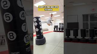 Robby Keene Flying Side Kick Tutorial shorts martialarts cobrakai [upl. by Dressler972]