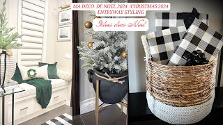 Ma Deco de Noel 2024 Christmas 2024 entryway styling idees deco NoelDIY maison idees deco maison [upl. by Ahsael]