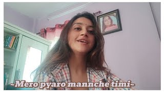 Mero pyaro mannche timi  Ciney Gurung  Cover by Unisha  karaokecover [upl. by Sivia]