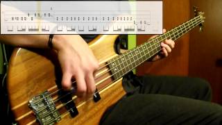 Stone Temple Pilots  Trippin On A Hole In A Paper Heart Bass Cover Play Along Tabs In Video [upl. by Latif]