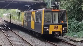 Tyne amp Wear Metro Metrocars 4039 and 4059 entering Regent Centre 25724 [upl. by Lexerd]