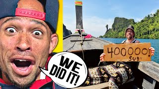 WE HIT 400000 Subscribers while Island hopping in Thailand THANK YOU 🙏🏽 [upl. by Christiano]