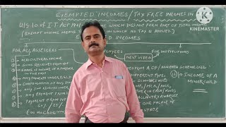 Exempted Incomes  Tax Free Incomes in India Part 1 By  Dr Ranjan Kumar Bhattacharya [upl. by Gall]