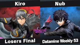 Datamine Weekly 53  Kiro Corrin vs Nub Joker  Losers Finals [upl. by Jaddo]