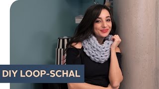 DIY LoopSchal – quick amp easy ARMSTRICKEN  refashion  OTTO [upl. by Eenert]