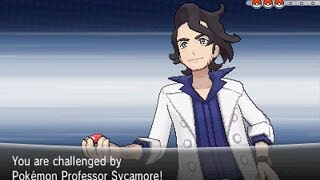 Pokemon X  Lumiose City amp Vs Professor Sycamore Kanto Starters [upl. by Milon]