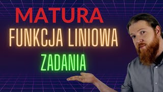 MATURA MATEMATYKA Funkcja liniowa zadania PEWNIAK funkcje cz4 [upl. by Felicidad]