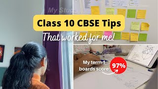 CBSE Class 10 Tips that helped me score 97 in Term 1 Boards  Class 10 Tips that worked for me [upl. by Lambrecht963]