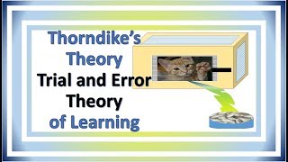 Thorndikes theory of learning part 1 [upl. by Giacomo]