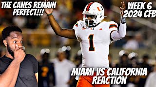 Reaction To 8 Miami vs California  Full Game Highlights  2024 College Football Highlights [upl. by Joab]