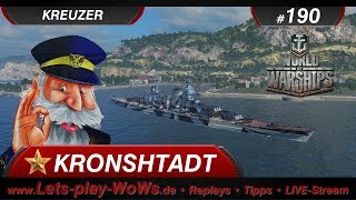 World of Warships Replay 190 Kronshtadt  3 Gefechte  deutsch [upl. by Gabriello]