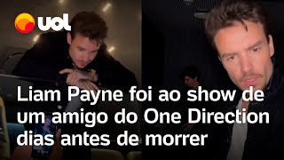 Liam Payne foi ao show de Niall Horan exintegrante do One Direction dias antes de morrer vídeo [upl. by Drofwarc]