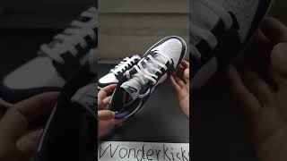 UA Dunk Low Vintage Navy Unboxing Wonderkicks [upl. by Devonne]