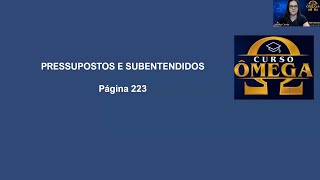 Pressupostos e Subentendidos [upl. by Peppi]