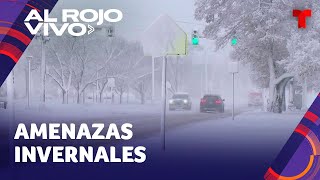 Tormentas invernales amenazan con fuertes vientos granizo y tornados [upl. by Ybbob]