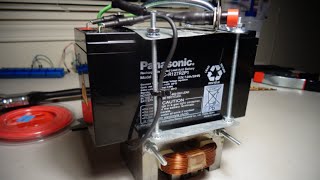 Electromagnet from Microwave Oven Transformer MOT  AC Versus DC Power [upl. by Anniroc]