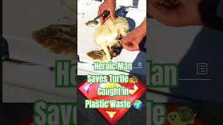 Heroic Man Rescues Turtle from Plastic  Then THIS Happens starman starmanmeme [upl. by Gowrie]