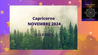 Capricorne ♑ Mois de novembre 2024 💫 Un éclairage arrive attention à vos finances ✨ [upl. by Tarrel]