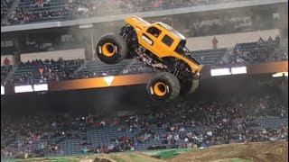 Monster Jam Anaheim 2019 Brodozer WINNING Freestyle 022419 CONSECUTIVE BACKFLIPS [upl. by Etnaik]