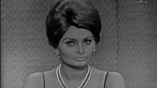 Whats My Line  Sophia Loren Johnny Carson panel May 28 1961 [upl. by Noseyt]