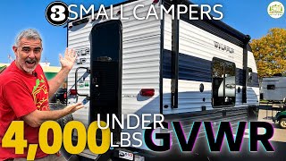 3 Camper Trailers Under 4000 lbs GVWR With Bathrooms [upl. by Libbi]