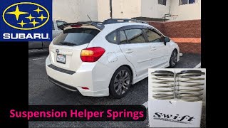 Helper Springs and coilover suspension  Subaru [upl. by Aititil]