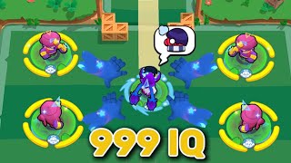 Genius Genes VS Outnumbered Edgar  999 IQ Escape Tactics  Brawl Stars Funny Moments  Brawl Ball [upl. by Layton]