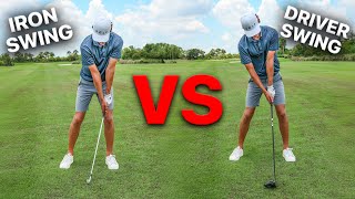 Iron Swing Vs Driver Swing The Difference [upl. by Ariel]