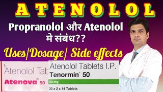 Atenolol tablet  Aten tablet  Aten 50 tablet  Tenormin tablet uses side effects dosage [upl. by Reffotsirk]