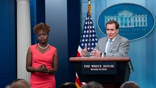 LIVE White House Holds Press Briefing With Karine JeanPierre and John Kirby [upl. by Gapin]