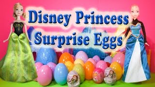 Opening Princess Elsa and Anna Surprise Eggs with the Assistant [upl. by Essilevi470]