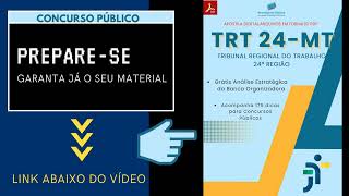 Apostila TRT 24ª Região Área Administrativa Técnico Judiciário 2024 [upl. by Rehteh]