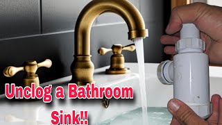 How To Unblock A Sink Like a Pro How To unclog a sink kitchen bathroom plumbing diy asmr [upl. by Hollis853]