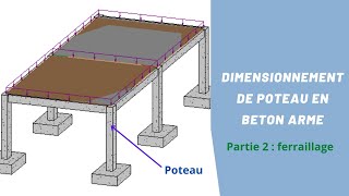 Dimensionnement de poteau en béton armé  Partie 2  Ferraillage [upl. by Lumpkin999]