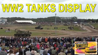 WW2 Tanks Display  Tank Fest 2024 Fri [upl. by Ahsemad]