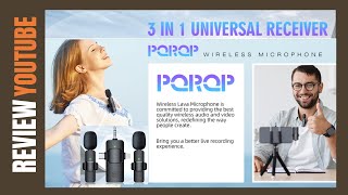 PQRQP 3 in 1 Wireless Lavalier Microphones [upl. by Avla82]