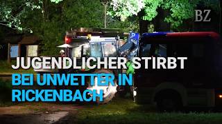 Jugendlicher stirbt bei Unwetter in Rickenbach bei Waldshut [upl. by Garnett]