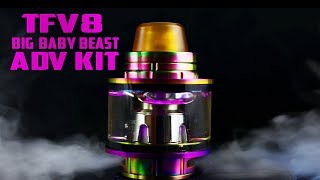 13ML  TFV8 BIG Baby Beast quotLight Edition and Originalquot  ADV KIT  All Day Vape Expansion Kit [upl. by Eselahc]