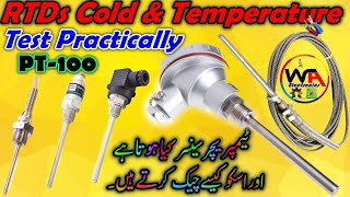 RTD Temperature Sensor PT100 Testing Explained in Hindi Urdu  Rtd Types amp Checking Procedure [upl. by Cyprus]