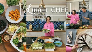 LINA  CHEF  Buddha tál és vegán piskóta Kovács Zolival [upl. by Akili]