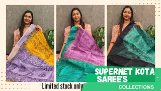 SUPERNET KOTA SAREES COLLECTIONS  𝐆𝐋𝐈𝐓𝐙𝐈𝐍𝐃𝐈𝐀 FASHIONS🥰👌 [upl. by Imuya]