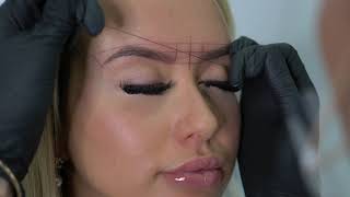 EYEBROW MAPPING TUTORIAL for Microblading or Shading Tattoo [upl. by Suh]