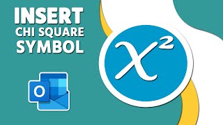 How to Insert Chi Square Symbol in Outlook [upl. by Adia260]