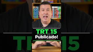 EDITAL TRT 15 CAMPINAS PUBLICADO SALÁRIOS DE ATÉ R 16 MIL [upl. by Narcissus]