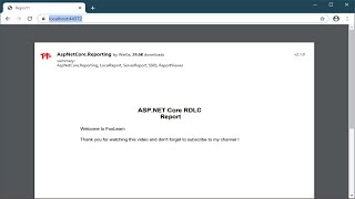 How to Create RDLC Report with Parameters in ASP NET Core using C  FoxLearn [upl. by Guyon]