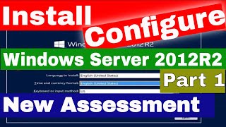 Windows server 2012R2 Installation and configuration ICT COC HNS Level 3 Part 1 ሰርቨር ዊንዶው 2012 [upl. by Haididej851]