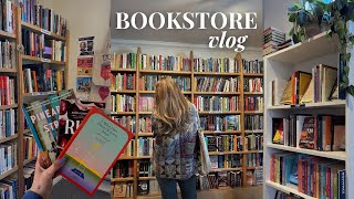 BOOKSTORE VLOG 💌 spend the day book shopping w me  big book haul [upl. by Notlit]