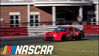 Dale Earnhardt Jr turns laps in Next Gen session at Bowman Gray  NASCAR [upl. by Vial]