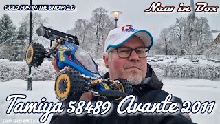 Tamiya Avante 2011 58489 in the snow 20 [upl. by Yelak]